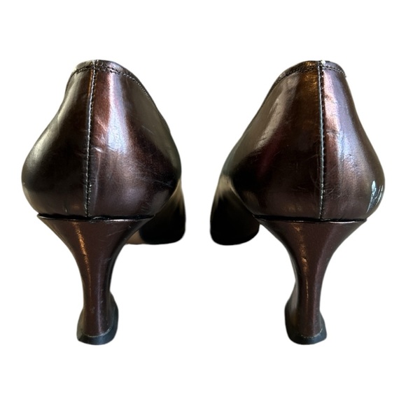 Yves Saint Laurent vintage metallic brown heels size 7 - Picture 4 of 8